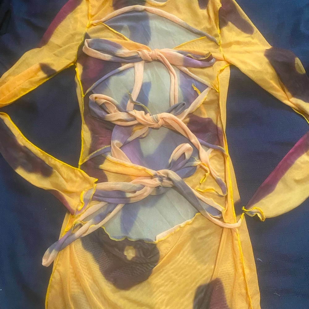 See through Dress fashion nova